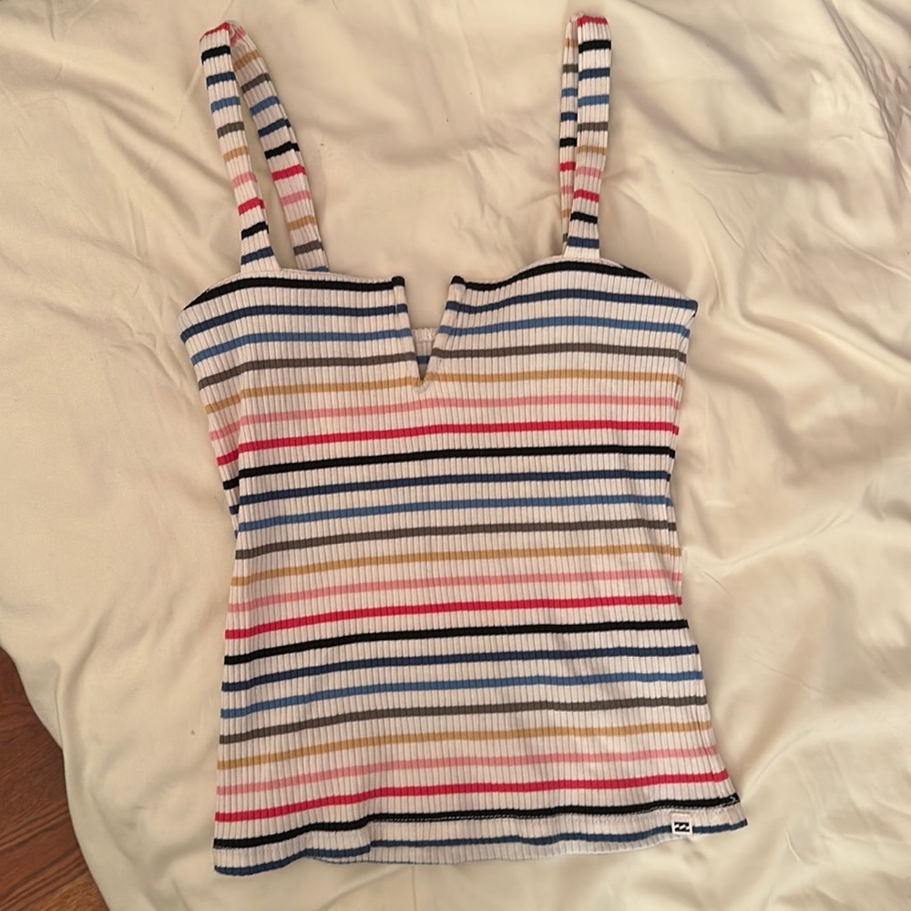 Billabong rainbow ribbed tank